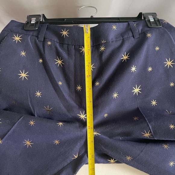 Sezane star printed navy trouser - Picture 6 of 8